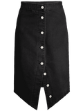 Trendy Asymmetrical Button Up Denim Skirt