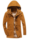 Fashion Drawstring Hooded Field Jacket