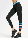 Trendy Slim Fit Color Block Sporty Leggings
