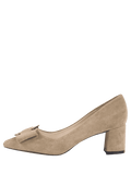 Trendy Metal Buckle Strap Pointed Toe Pumps