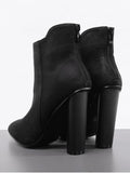 Trendy Chunky Faux Suede Ankle Boots