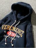 Fashion Hooded Graphic Print Fleece Pullover Hoodie