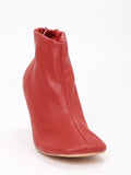 Trendy Stiletto Back Zip Pointed Toe Boots