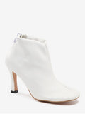 Trendy Stiletto Back Zip Pointed Toe Boots