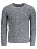 Trendy Textured Heathered Sweater