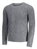 Trendy Textured Heathered Sweater