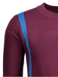 Fashion Crew Neck Geometric Patterned Sweater