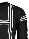 Trendy Graphic Pullover Crew Neck Sweater