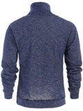 Trendy Button Accent High Collar Pullover Hoodie