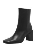 Chic Block Heel Square Toe Side Zipper Boots