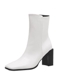 Chic Block Heel Square Toe Side Zipper Boots