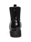 Fashion Low Heel Rivets Splicing Ankle Boots