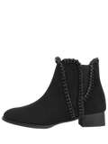 Trendy Low Heel Whipstitch Ankle Boots