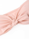 Trendy Knot Bandeau Bikini Set