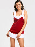Gorgeous Hooded Backless Mini Christmas Dress