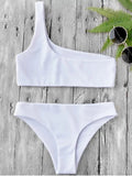 Fashion One Shoulder Bikini Set