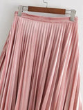 Dreamy Pleated Asymmetrical Skirt