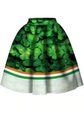 Delicate Leaf Print Skirt