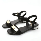Glamorous Decorative Low Heel Sandals