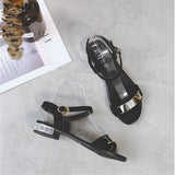Glamorous Decorative Low Heel Sandals