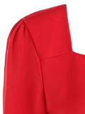 Latest Neck Long Sleeve Swing Flare Dress