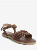 Unique Fringes Flat Heel Slingback Sandals