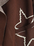 Romantic Pattern Duster Knit Cardigan