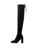 Unique High Heel Drawstring Over The Knee Boots