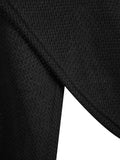 Romantic Hem Buttoned Turtleneck Sweater
