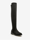 Chic Round Toe Flat Over The Knee Boots