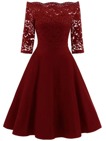Fairy Tale  Scalloped Lace Panel Dress