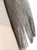 Romantic Color Cape Sweater with Tassels