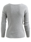 Stylish Front Twist Chunky Sweater