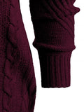 Romantic Shoulder Geometric Pullover Sweater