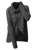 Lovely Neck Knit High Low Sweater