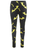 Trendy Bats Print Workout Leggings