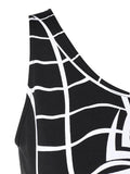 Neck Plus Size Halloween Spider Print Vintage Dress