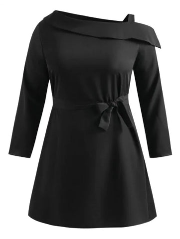Glamorous Plus Size Cut Out Belted Dress