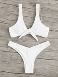 High Leg Knot Bikini Set 