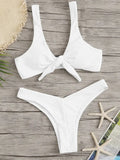 High Leg Knot Bikini Set