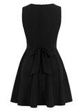 Stunning Cut Out Criss Cross Mini Flare Dress