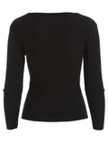 Popular Embellished Crossover Sweater