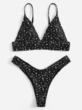 Black Star Cami Bikini Set