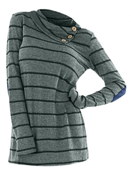 Queenly Long Sleeve Button Sweater