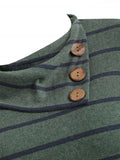 Queenly Long Sleeve Button Sweater
