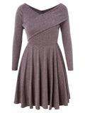 Plus Size Embellished Fit and Flare Dress