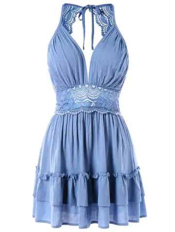 Fairy Tale Crochet Insert A Line Dress