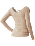 Romantic Long Sleeve Pullover Sweater