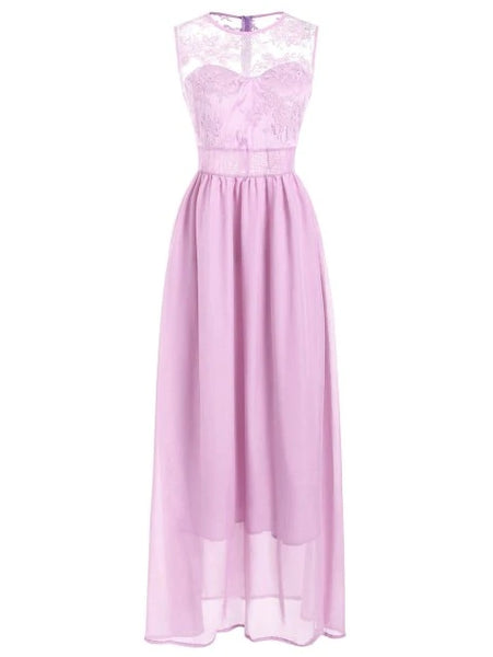 Marvelous Insert Maxi Party Dress