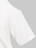 Lovely Shoulder Round Neck T-shirt